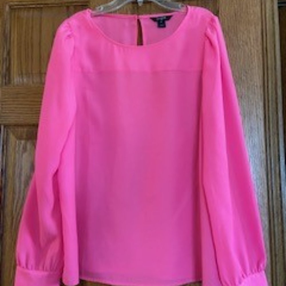 J. Crew  Casual Pink Blouse